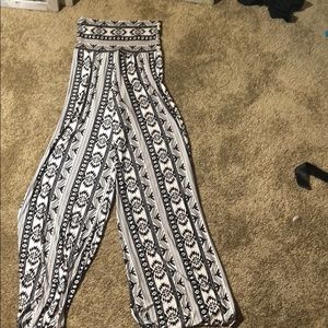 Black and white pants. Size small. Run long